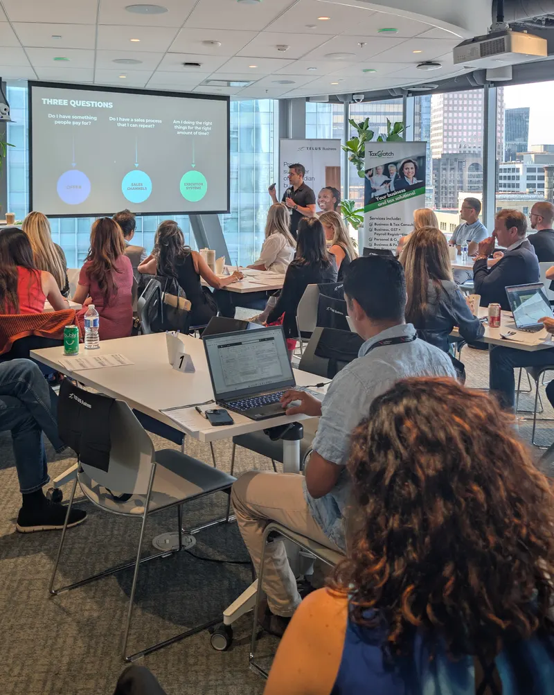 An Income First workshop in session